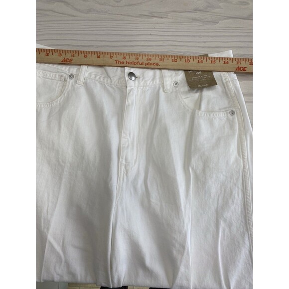 Madewell Womens Superwide-Leg Jeans True White NWT Size 30 - Picture 11 of 15